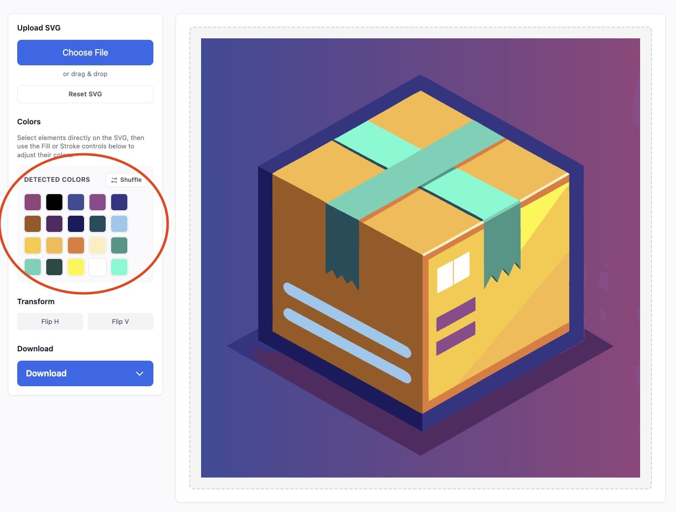 replace any color in svg