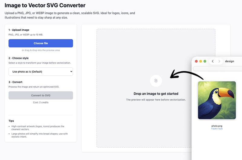 online svg maker convert tracing