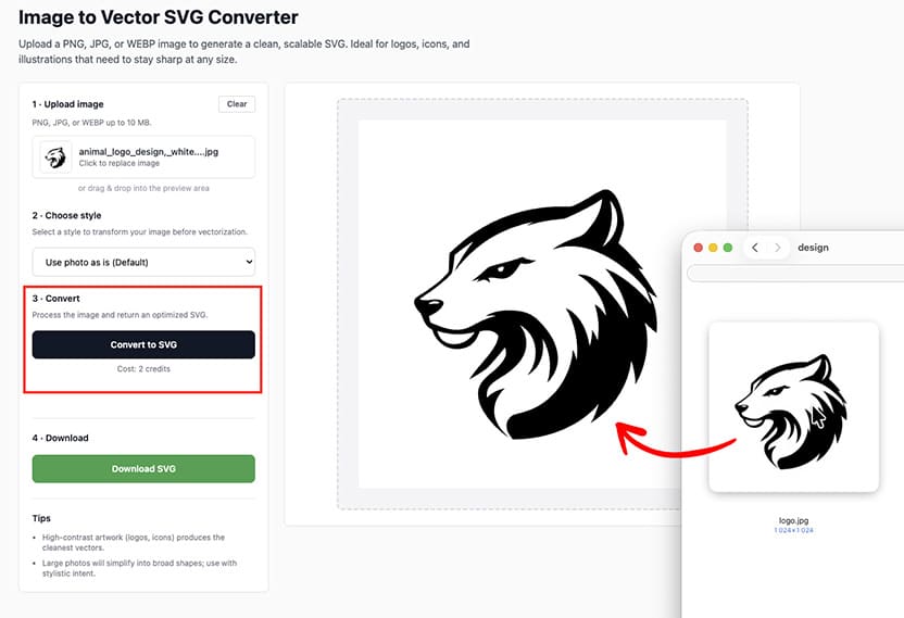 vector trace logo online