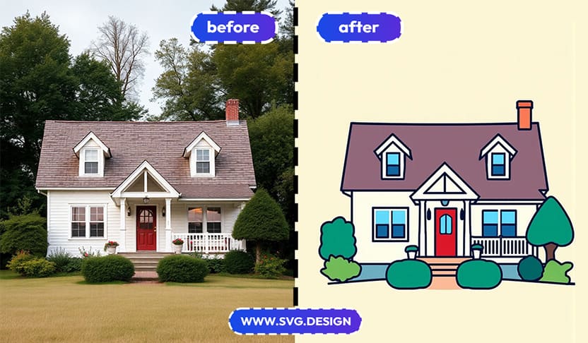 photo to flat vector maker