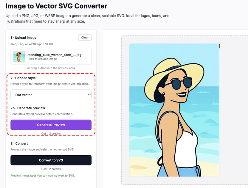 vector flat photo editor
