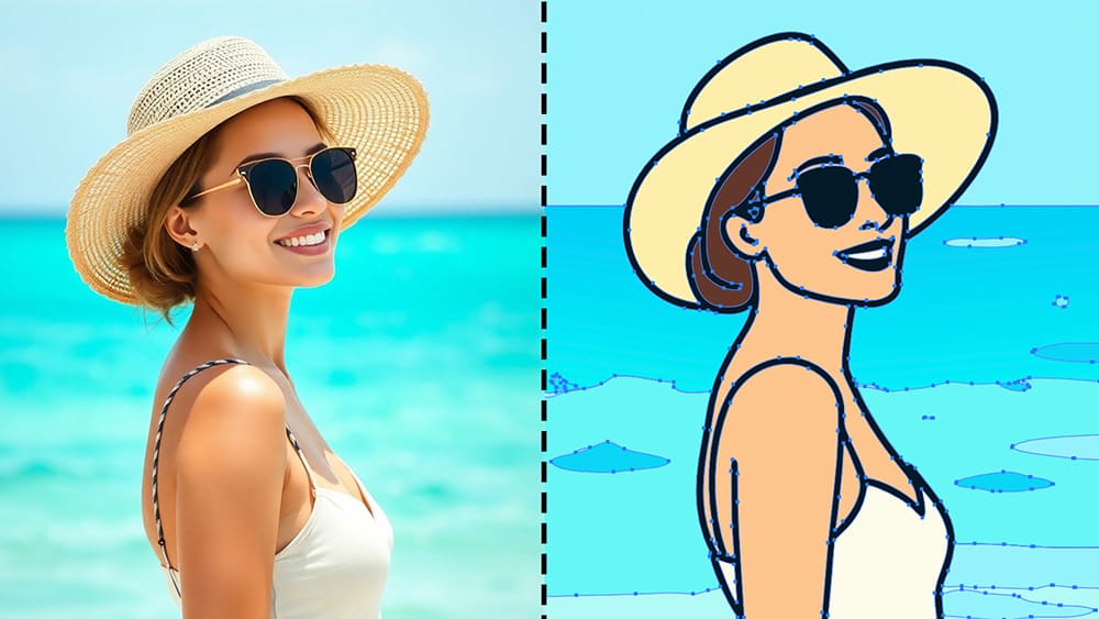 Convert Any Photo to Flat Vector