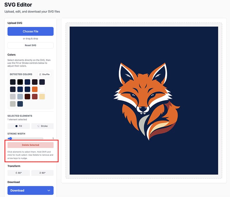 svg transparency editor
