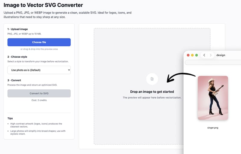 convert photo into vector silhouettes