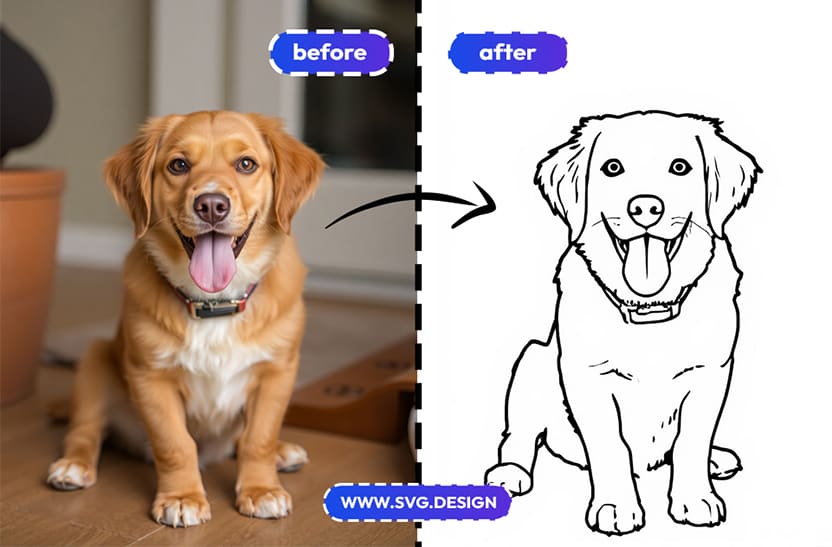 photo into coloring sheet