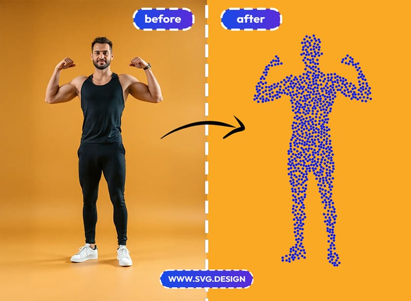 photo to filled shape