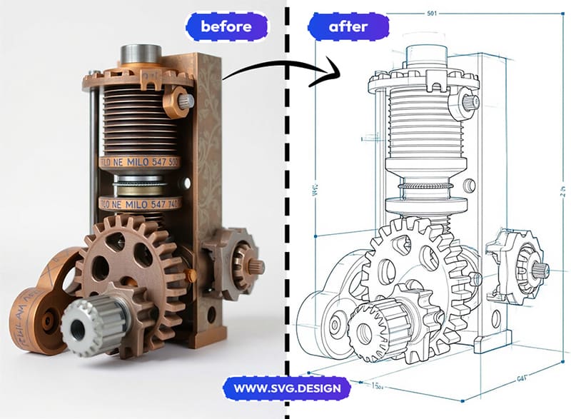 mechanical drawing converter