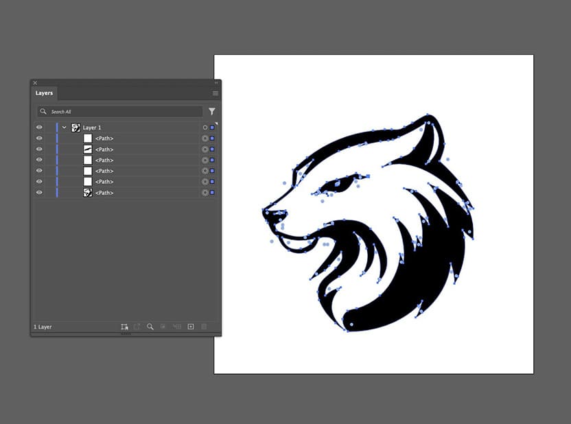 illustrator logo traced
