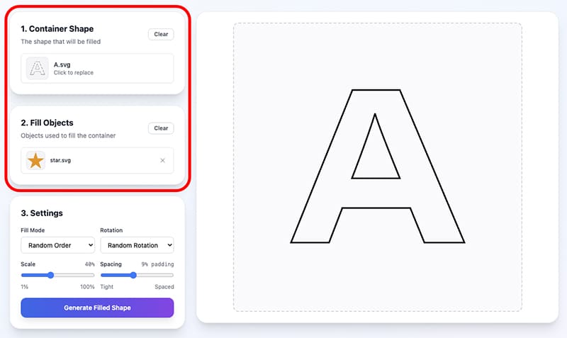 vector shape from other objects