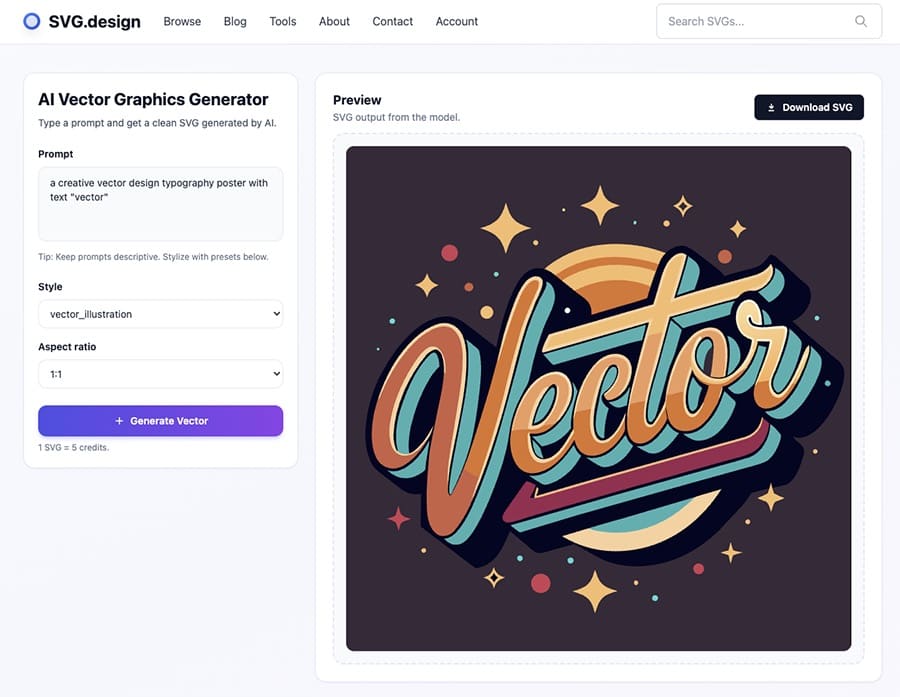 vector svg generator