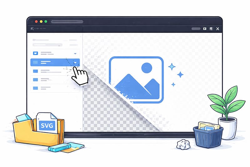 make svg transparent online